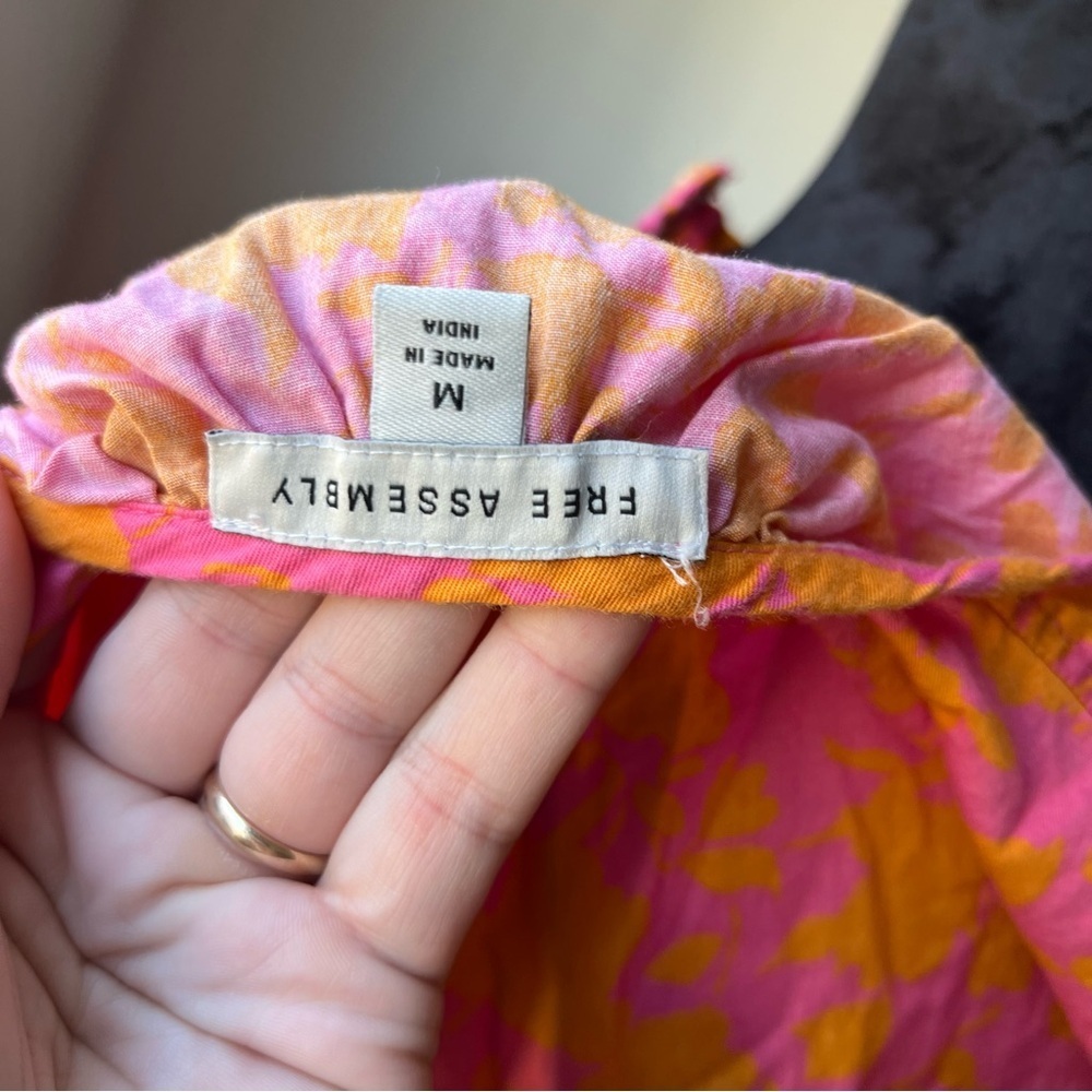 Floral Pink And Yellow Dress — image 6 of 8